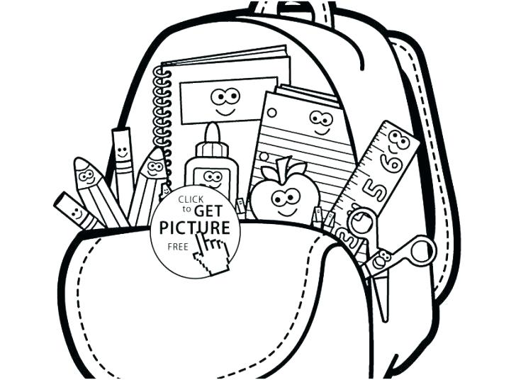 728x536 School Supplies Worksheets For Kindergarten