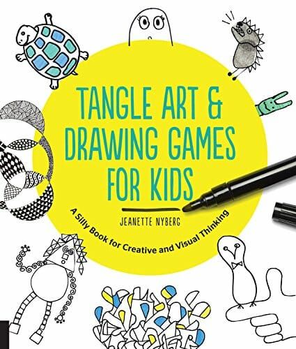 425x500 Tangle Art And Drawing Games For Kids Book Cover Kindergarten