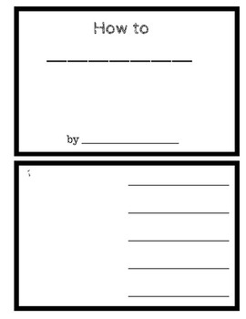 270x350 Procedural Writing Templates Worksheets Teaching Resources Tpt
