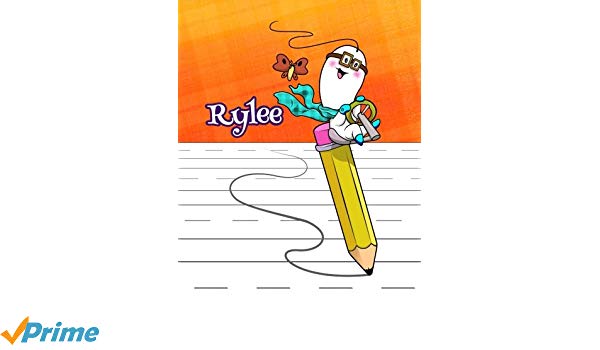 600x350 Rylee Personalized Book With Child's Name, Primary Writing Tablet