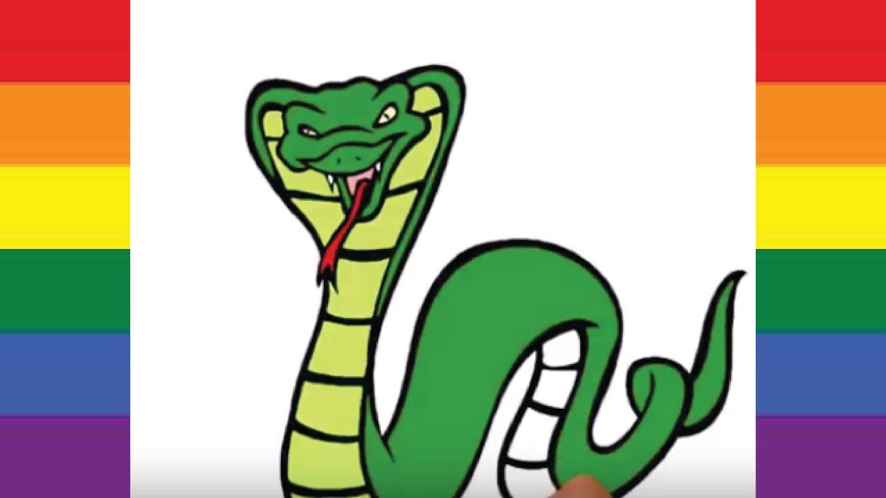1280x720 How To Draw Snake Coloring