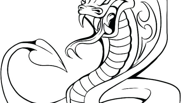 585x329 King Cobra Coloring Pages Peachy Design Ideas