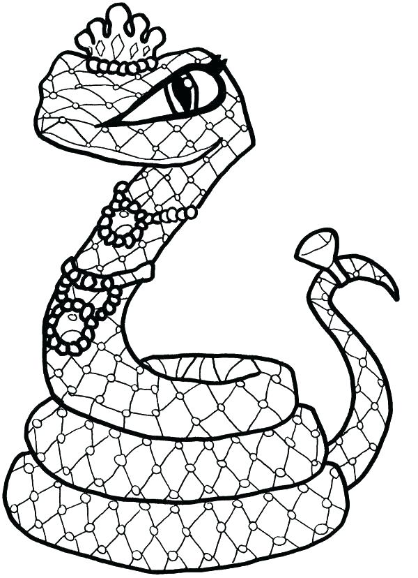 600x828 Snake Coloring