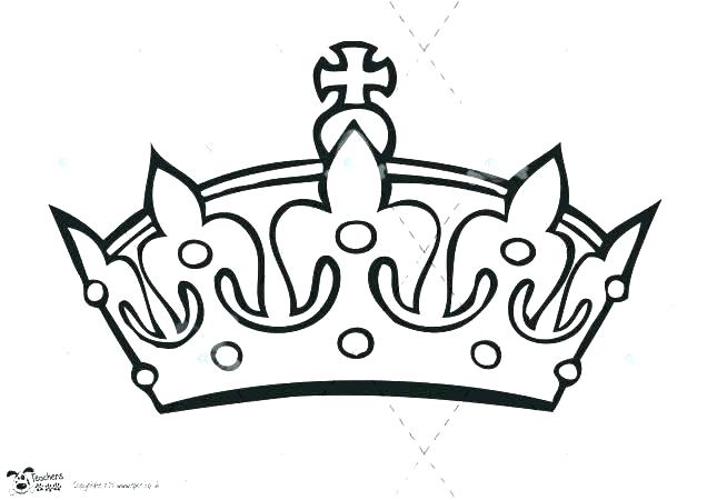 Crown Queen Template Simple King Drawing Prince Easy Tiara Printable Crowns P...