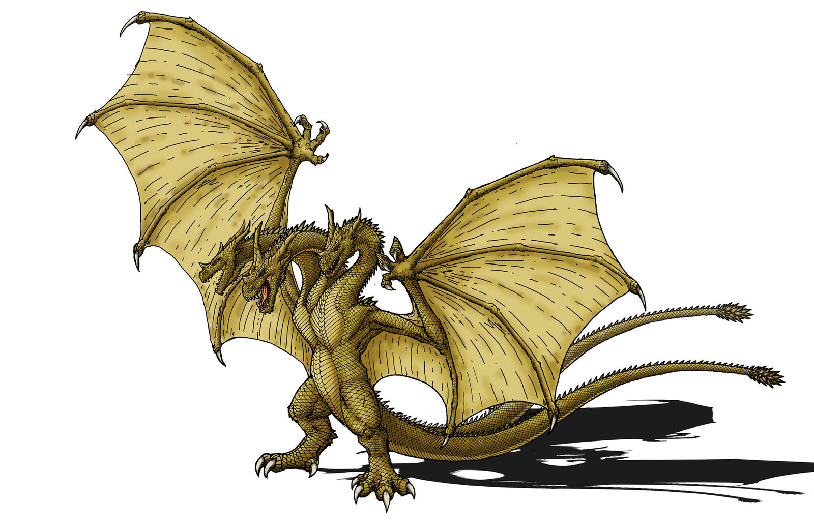 King Ghidorah Drawing | Free download on ClipArtMag