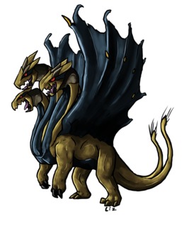 260x320 Download Drawing Clipart Godzilla King Ghidorah