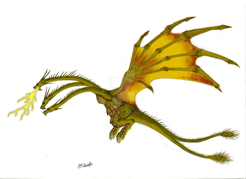 King Ghidorah Drawing | Free download on ClipArtMag