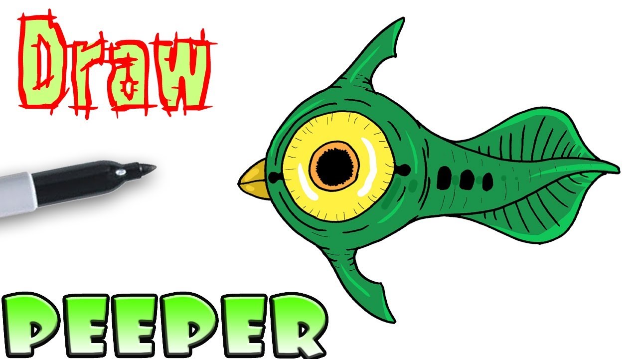 1280x720 How To Draw Peeper Subnautica