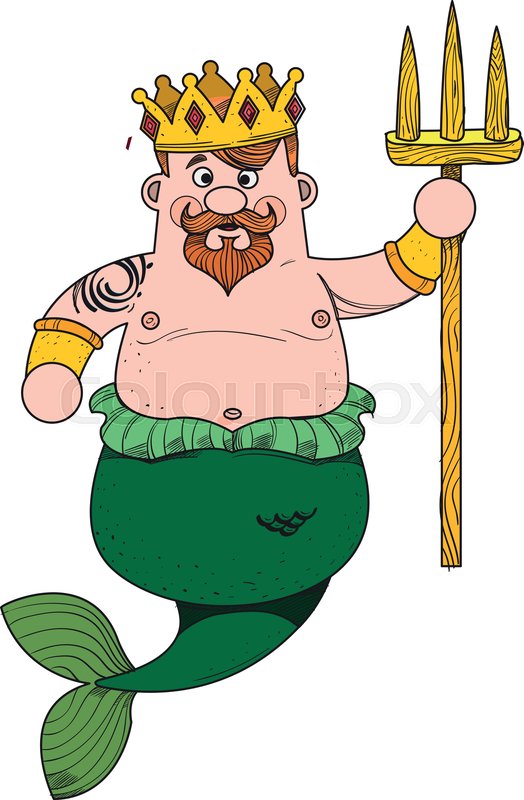 King Neptune Drawing | Free download on ClipArtMag