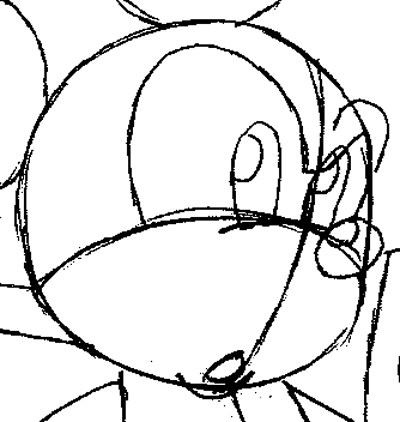 400x422 how to draw king mickey from kingdom hearts with easy step