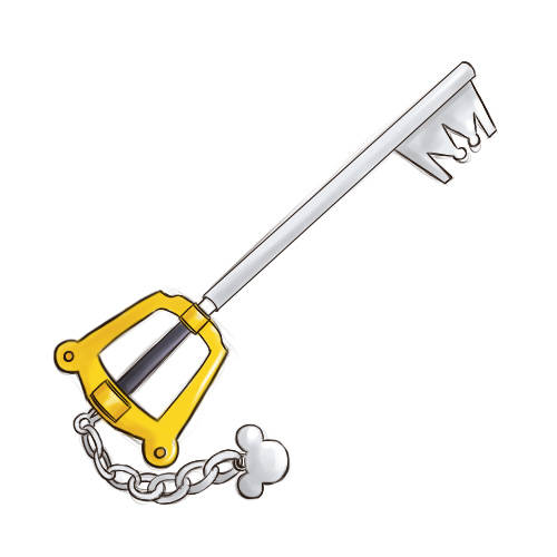 500x500 how to draw a kingdom hearts keyblade steps
