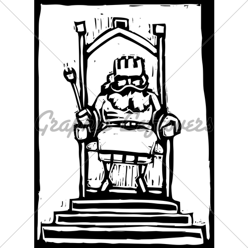 500x500 King On Throne Gl Stock Images
