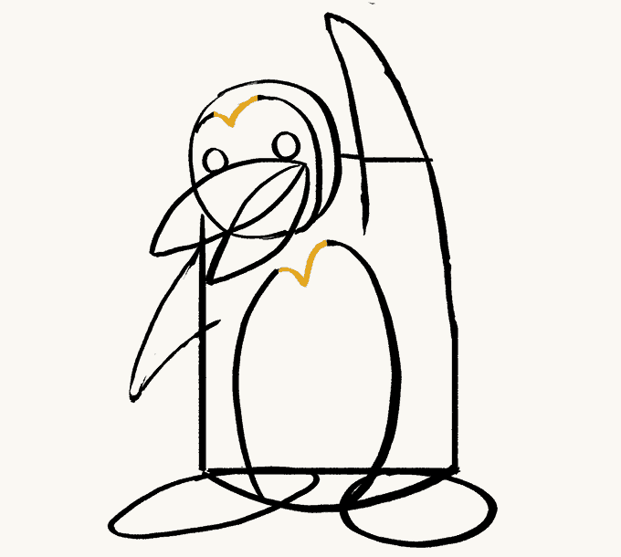 680x610 How To Draw A Cartoon Penguin In A Few Easy Steps Easy Drawing