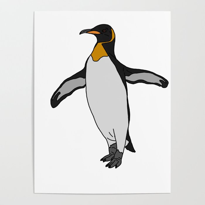 700x700 King Penguin Poster