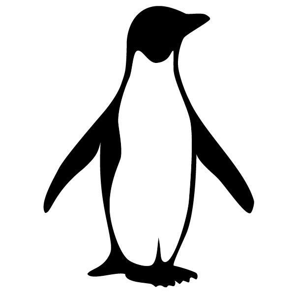 600x600 King Penguin Clipart Penguin Outline