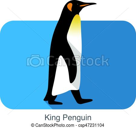 450x422 King Penguin Walking, Penguin Seed Series, Vector Vector