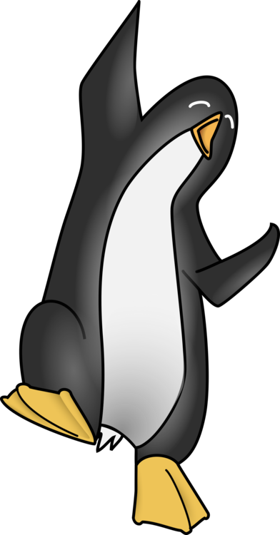 392x750 Penguin Dance Cartoon Drawing Cc0