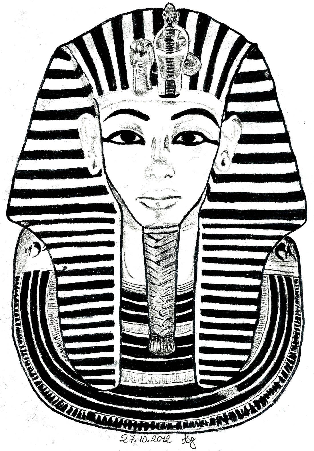 King Tut Tattoo Drawing Free download on ClipArtMag