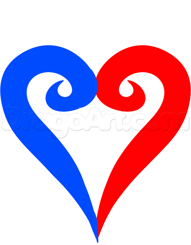 657x846 draw the kingdom hearts logo, step