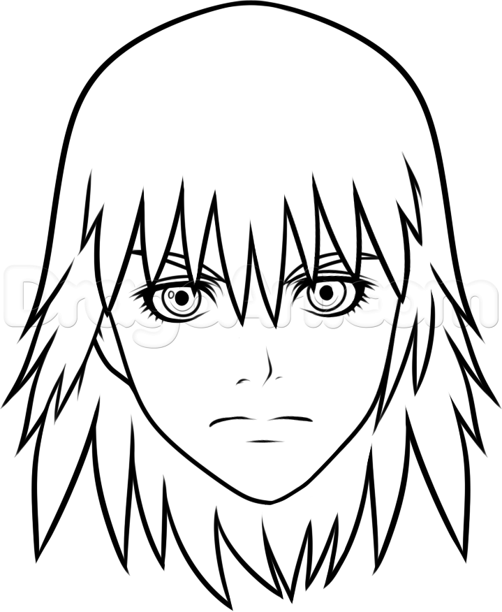 719x876 How To Draw Riku From Kingdom Hearts Easy, Step