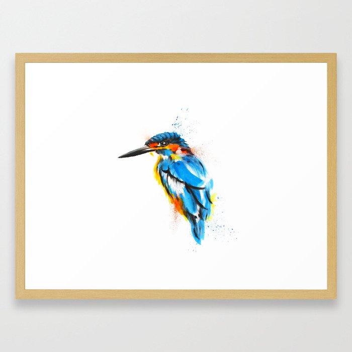 700x700 Kingfisher Framed Art Print