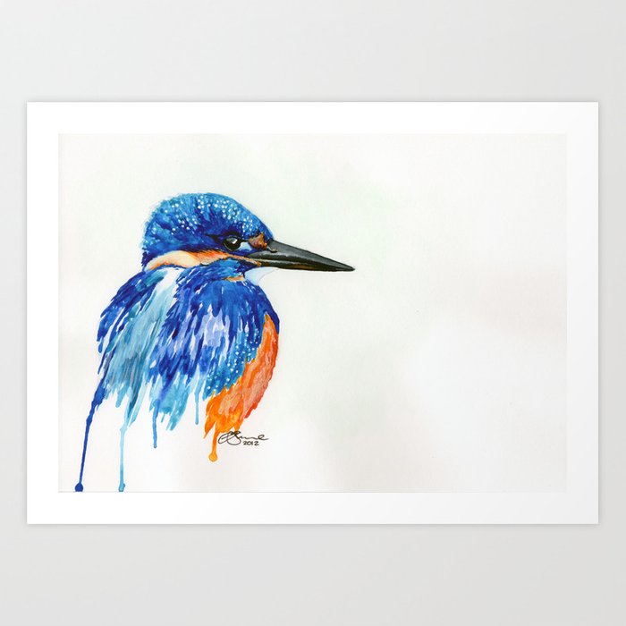 700x700 Kingfisher Art Print
