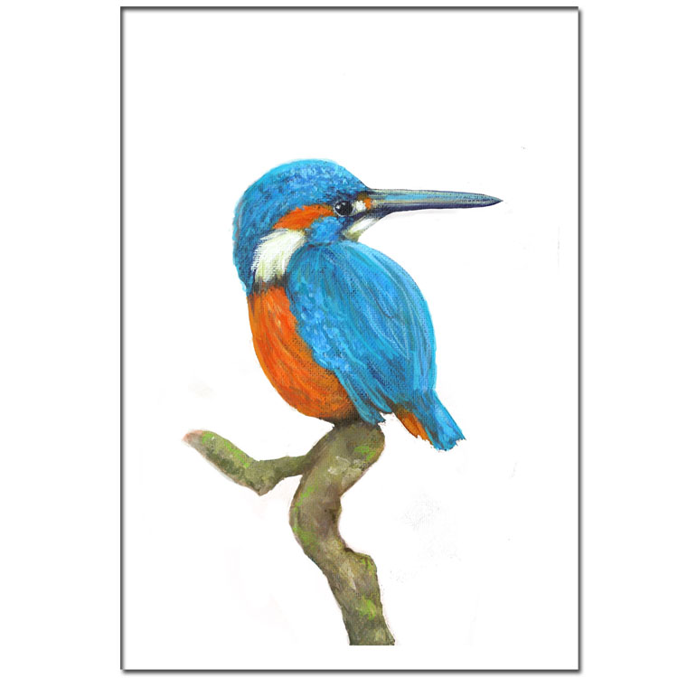750x750 Kingfisher Art Print