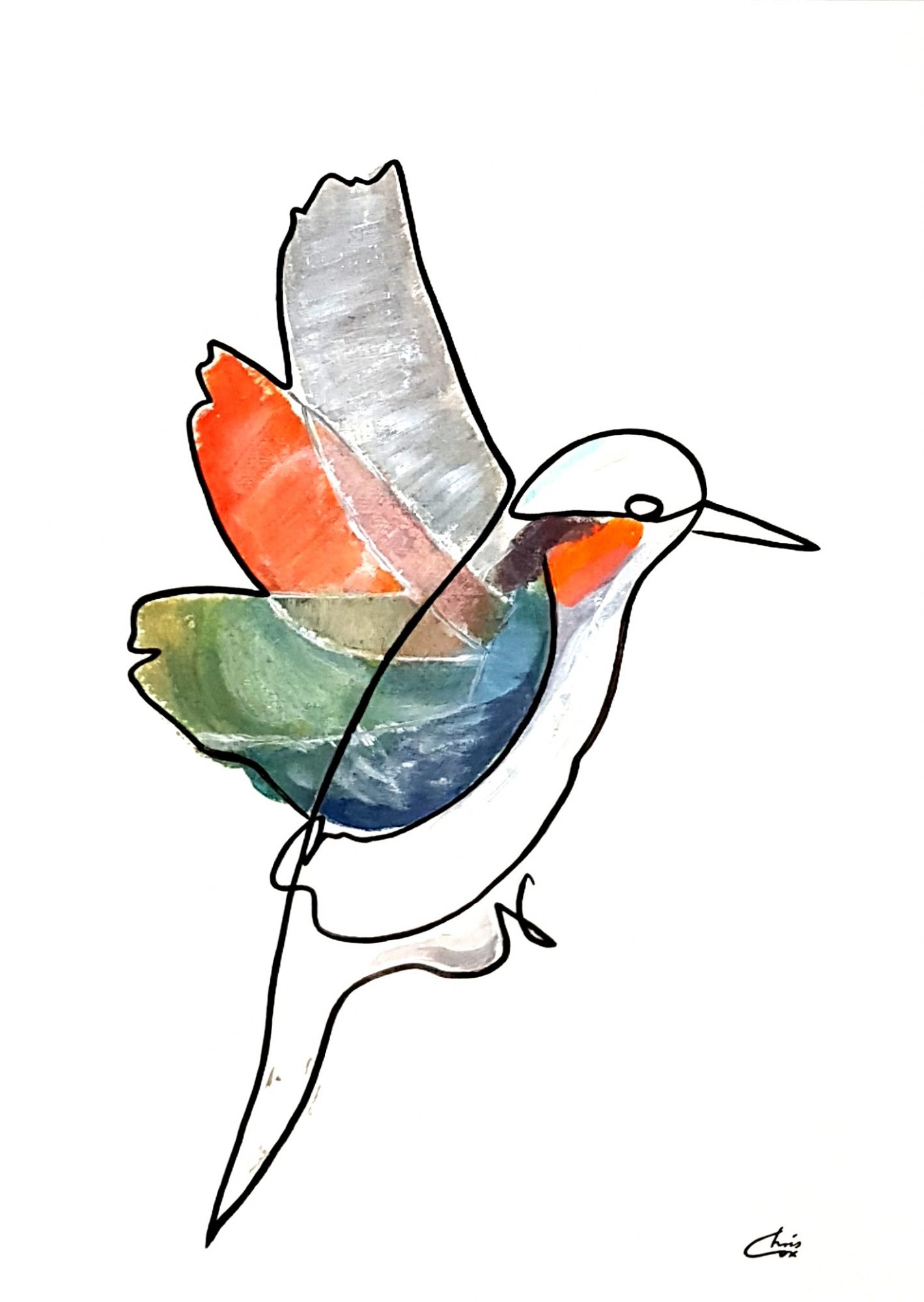 1419x2000 True Motion Kingfisher