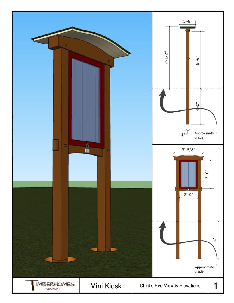 816x1056 timberhomes donates mini trailhead kiosk
