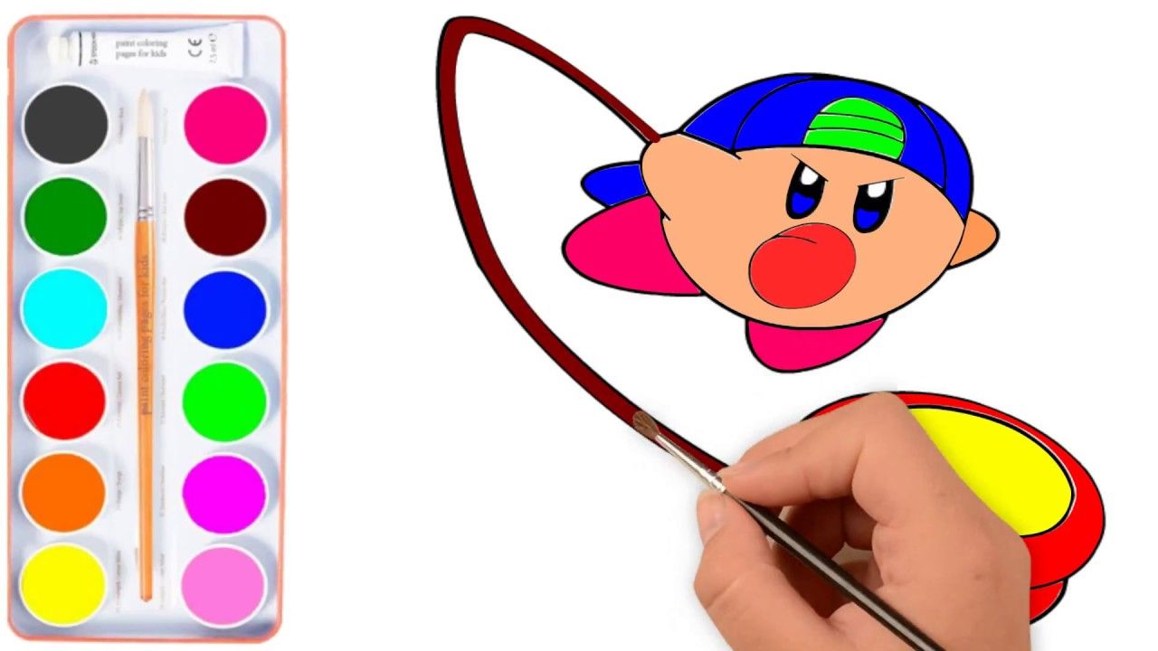 1280x720 how to draw kirby, kirby drawing and coloring pages for kids