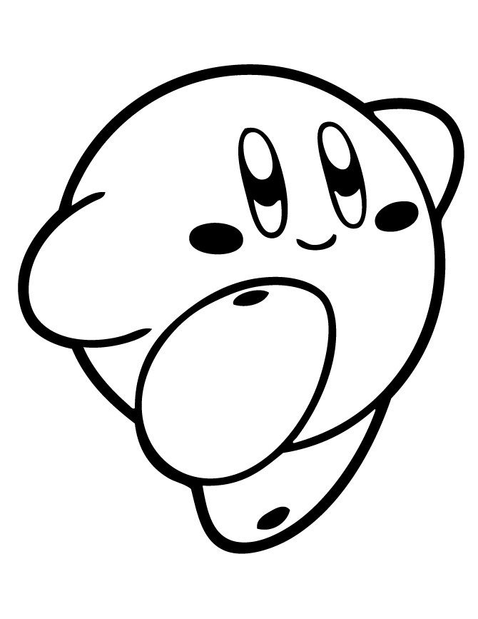 670x867 Dab Drawing Kirby For Free Download