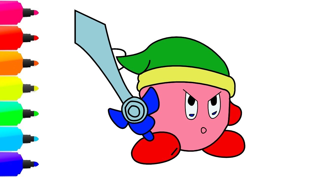 1280x720 Kirby Sword Drawing For Kids