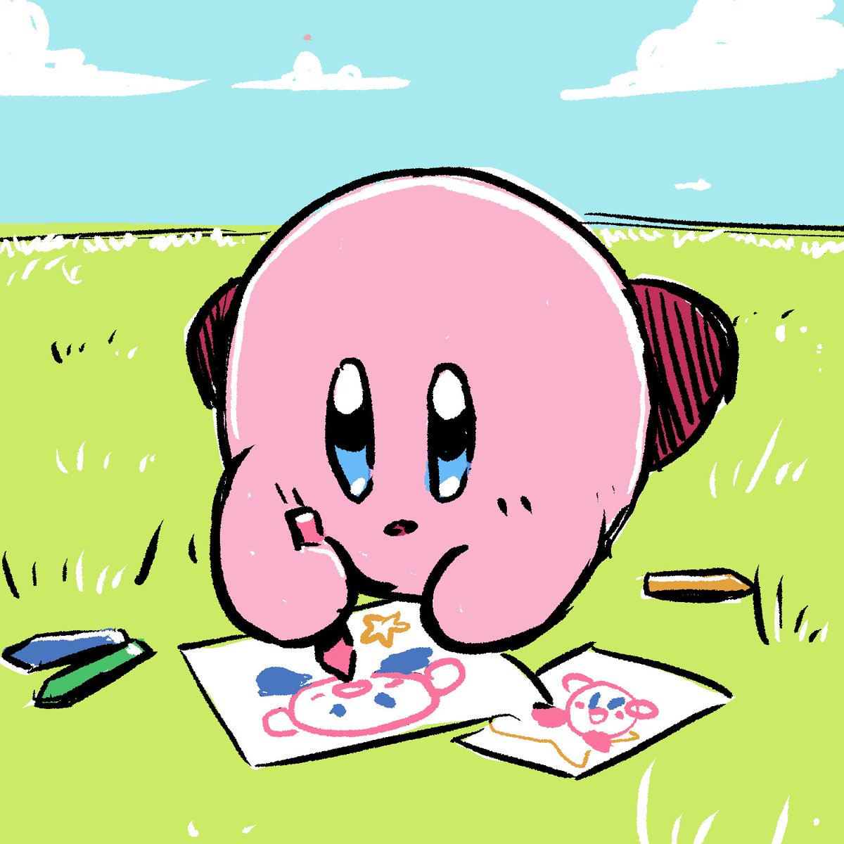 1200x1200 Sako On Twitter Kirby Drawing