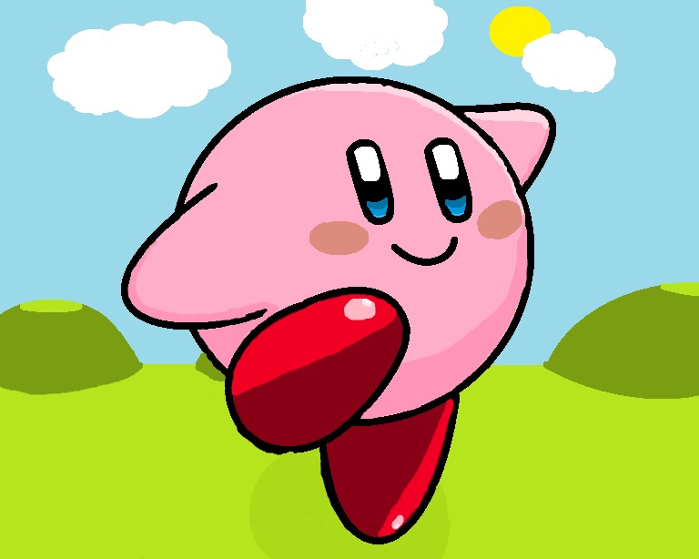 768x614 Slow At Work, So I Decided To Draw Kirby In Ms Paint Gaming