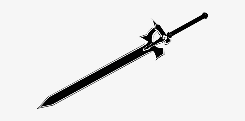 820x405 Kirito Sword Dark Repulser Drawing