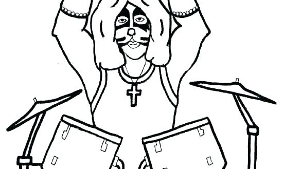 585x329 Little Be A Marching Band Coloring Kiss Pages Instruments Drawing