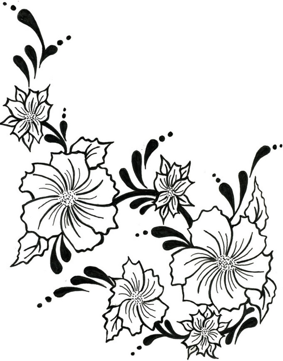 900x1148 Flower Vine Drawings In Pencil Best Flower Site