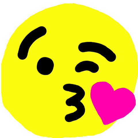 480x480 Love You Kiss Sticker