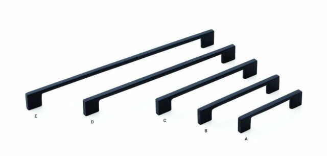 640x305 Modern Livorno Momo Flat Metal Draw Kitchen Cabinet Handle