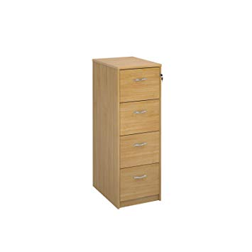 355x355 Bimi Ready Built Draw Lockable Filing Cabinet In Oak