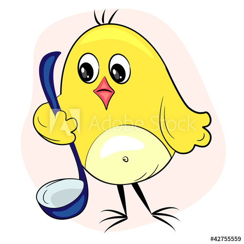 500x500 chicken cooking in kitchen cartoon shef tasting food