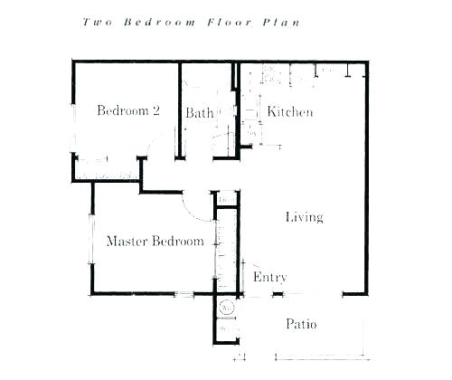 500x420 Simple Floor Plan