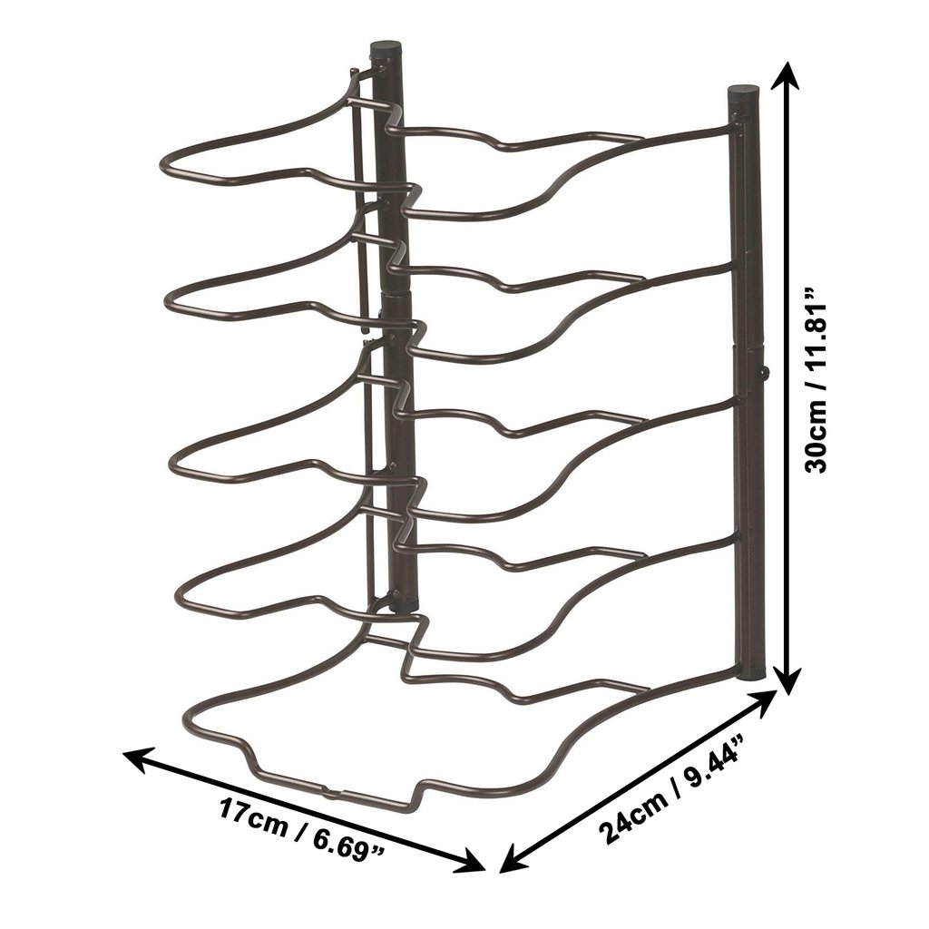 1024x1024 Belle Vous Tier Heavy Duty Kitchen Pan Organizer