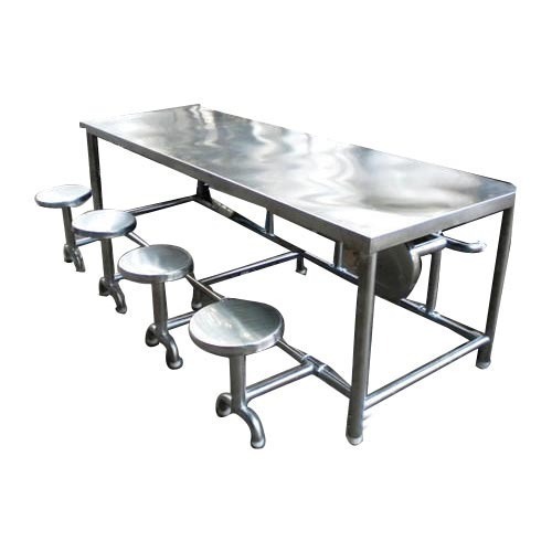 500x500 Silver Stainless Steel Dining Table, Rectangular, Rs Piece