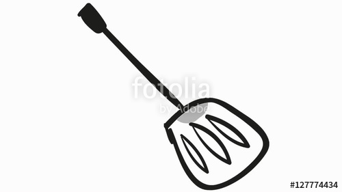 500x281 Spoon Kitchen Utensils Cooking Accessories Line Drawing Animation
