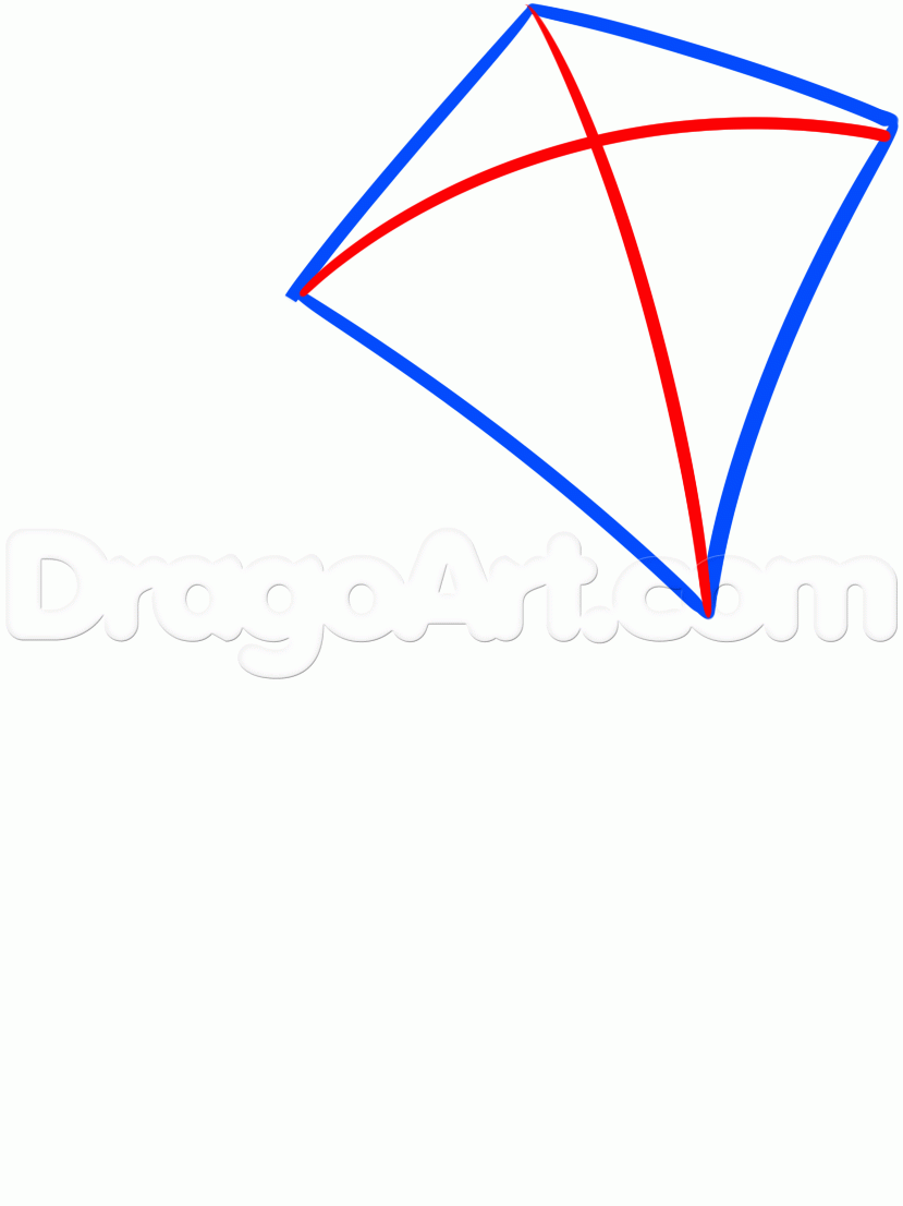 829x1106 Draw A Kite, Step