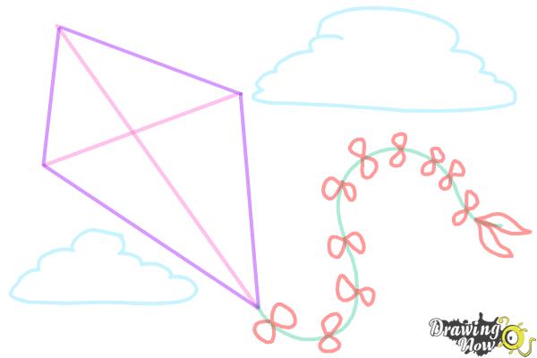 600x400 How To Draw A Kite