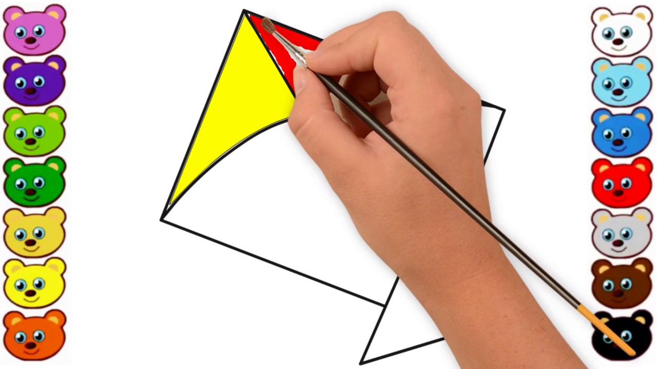 1280x720 How To Draw A Kite Step