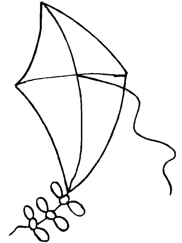 600x800 Kites Coloring Pages Kite Drawing For Coloring Coloring Pages