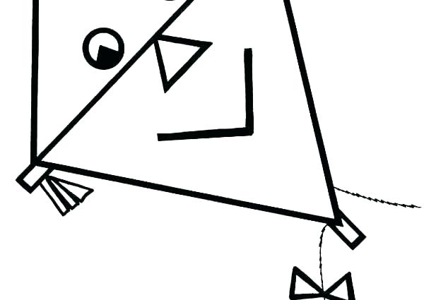 600x425 Coloring Pages Kite Flying Kites Coloring Pages Kite Free